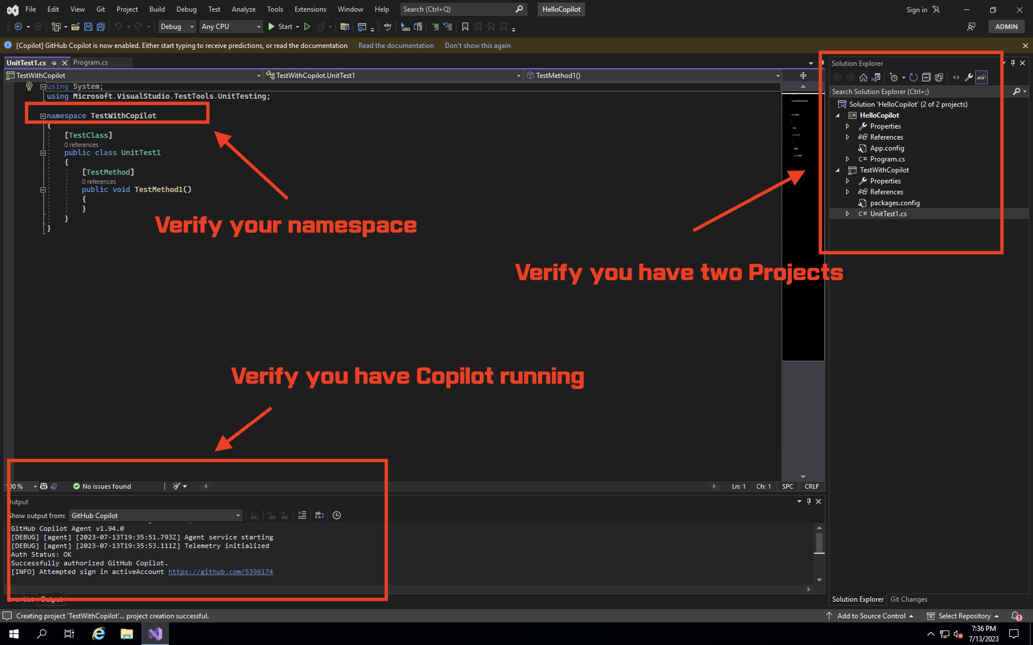 Verify setting