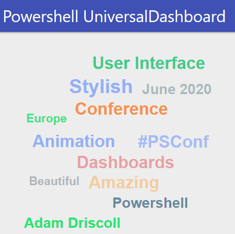 UniversalDashboard.UDTagCloud icon