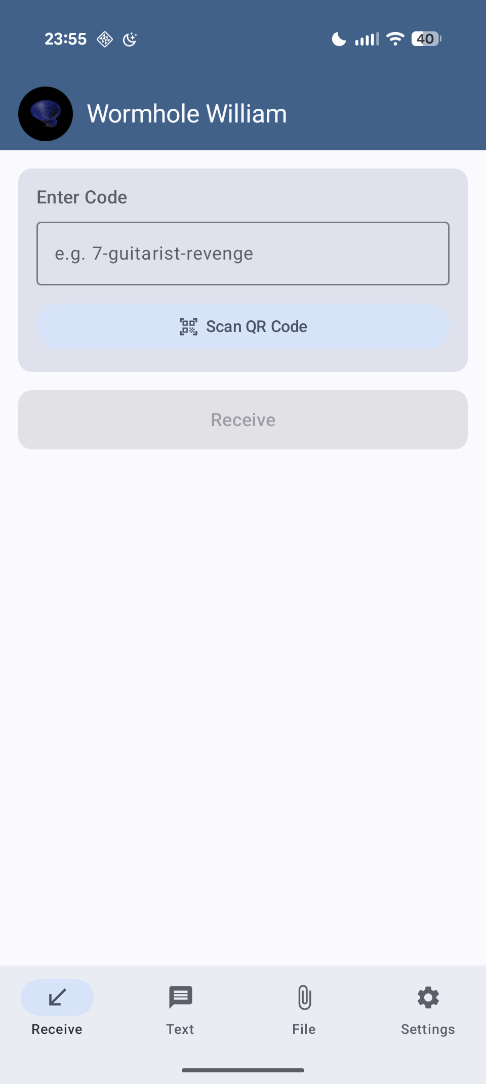 GitHub - psanford/wormhole-william-mobile: End-to-end encrypted file  transfer for Android and iOS. A Magic Wormhole Mobile client.