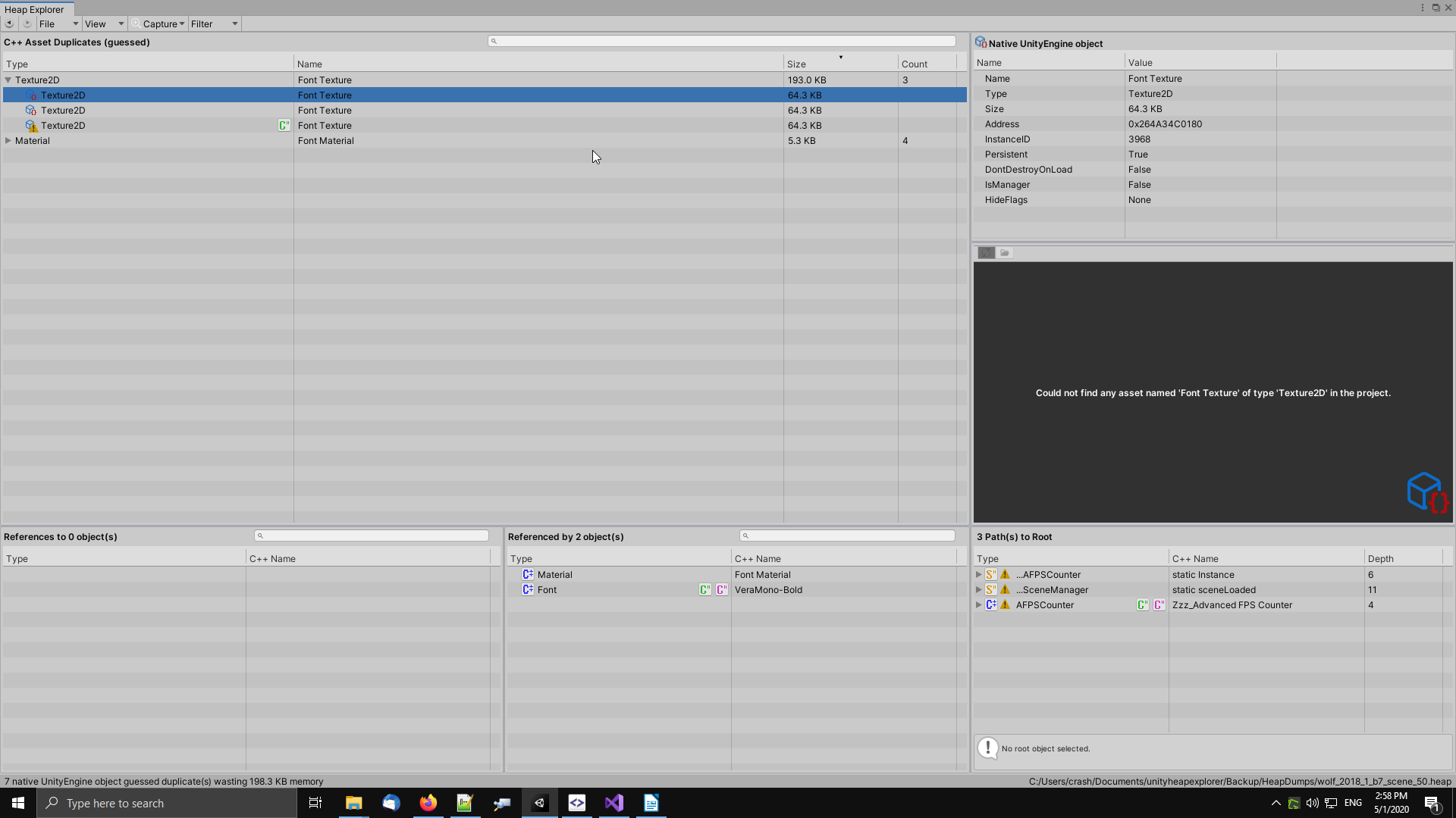 C++ Asset Duplicates (guessed) alt text