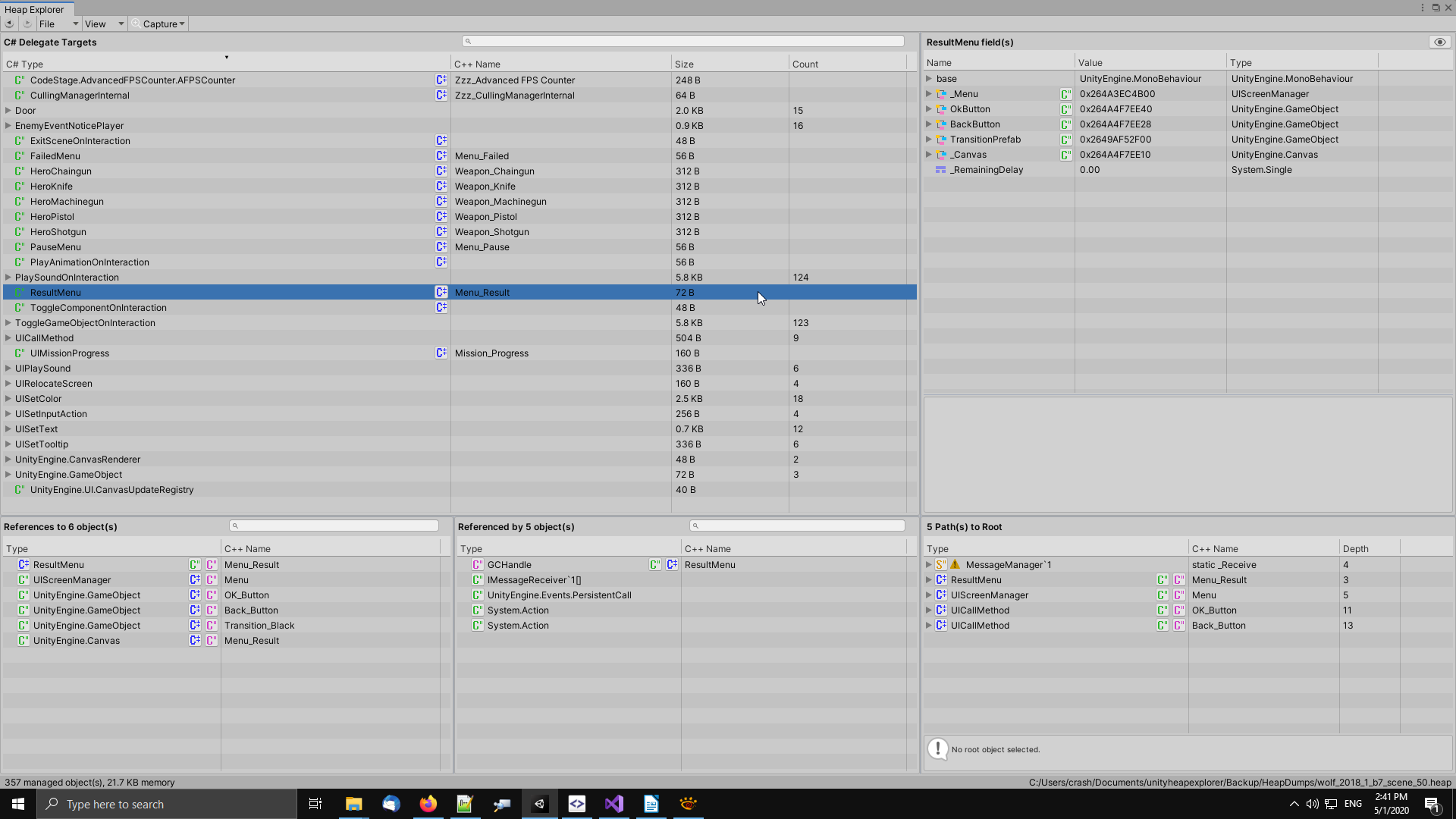 C# Delegate Targets alt text