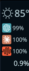 Provider logos in a vertical panel