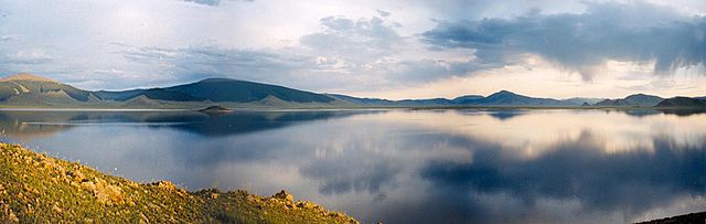 The Beautiful White Lake. The image was taken from https://en.wikipedia.org/wiki/Terkhiin_Tsagaan_Lake