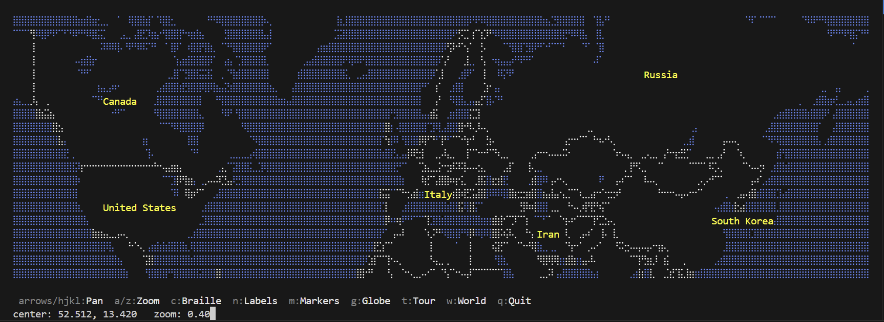 TerminalMap world view