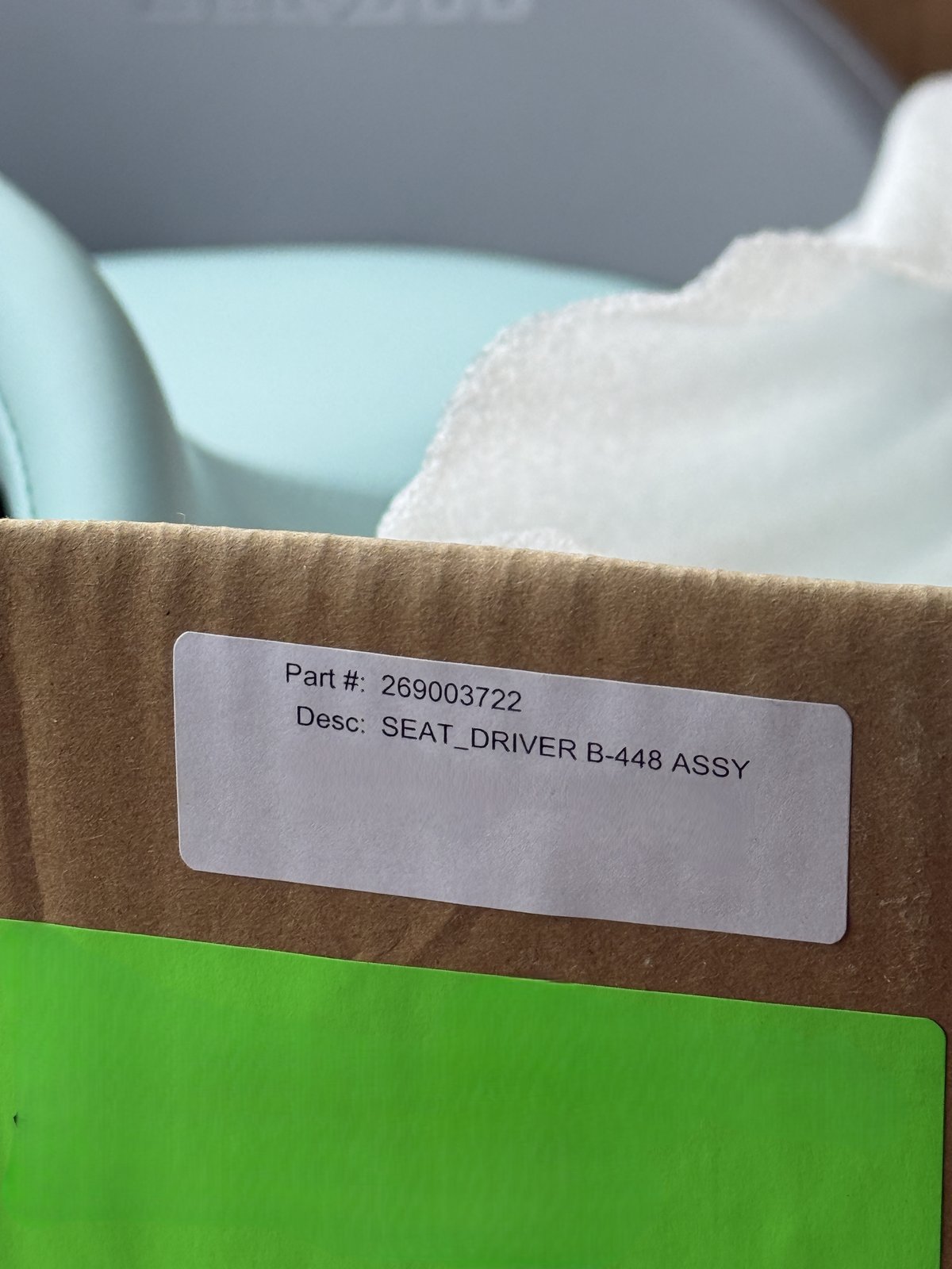 Sea-Doo Driver Seat Assembly Neo Mint 269003722 OEM BRP for sale