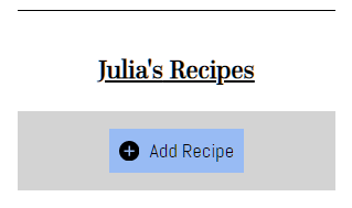 Add Recipe UI