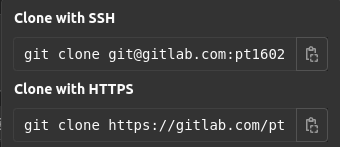 Screenshot Git Clone