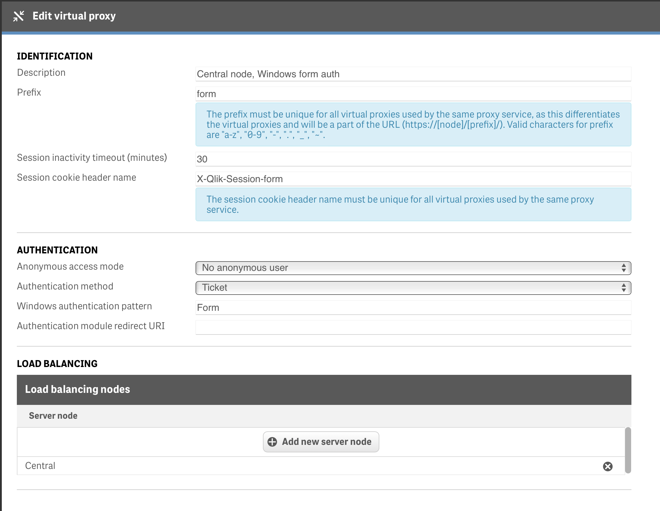 Virtual proxy usuing Forms based authentitication, part 1