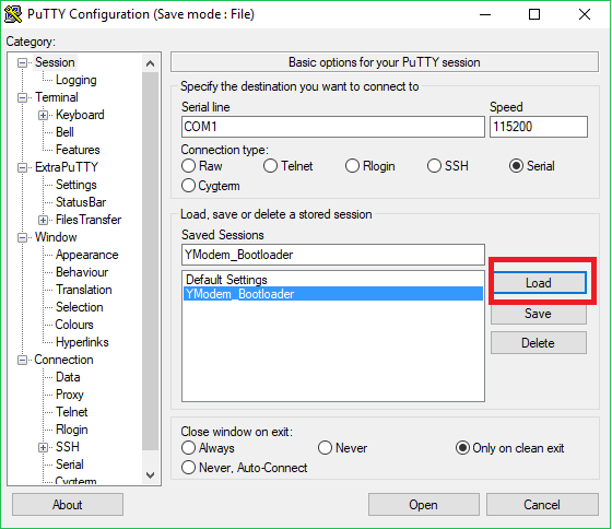 Bootloader sequence