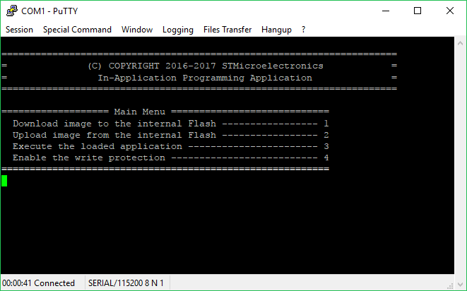 Bootloader sequence