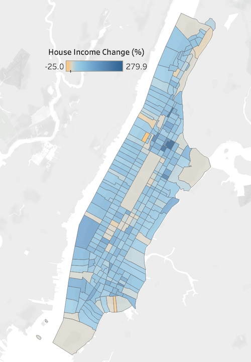 Income Increase Manhattan