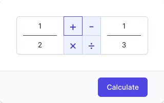 Fraction Calculator Input Form