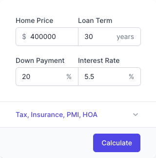 Home Loan Calculator Input Form Home Loan Calculator Input Form