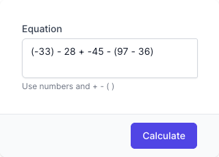 Integer Calculator Input Form Integer Calculator Input Form