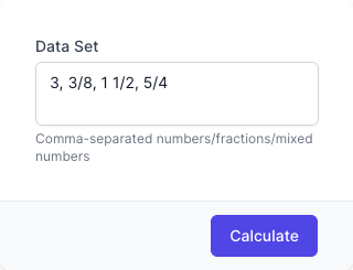 Least Common Denominator Calculator Input Form