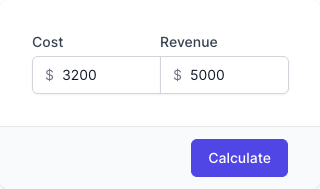 Margin Calculator Input Form