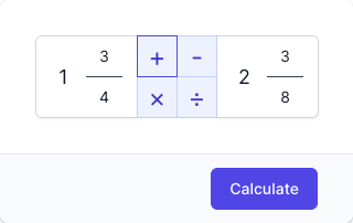 Mixed Number Calculator Input Form