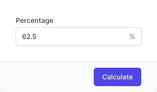 Percent to Fraction Calculator Input Form Percent to Fraction Calculator Input Form