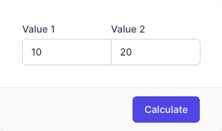 Percentage Difference Calculator Input Form