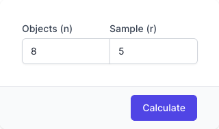 Permutation Calculator Input Form Permutation Calculator Input Form