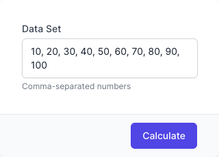 Quartile Calculator Input Form Quartile Calculator Input Form