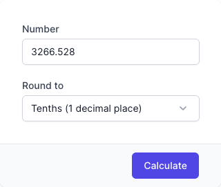 Rounding Calculator Input Form