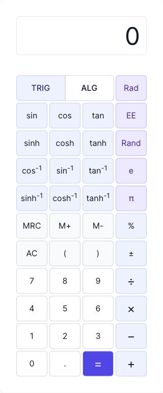 Scientific Calculator Input Form Scientific Calculator Input Form