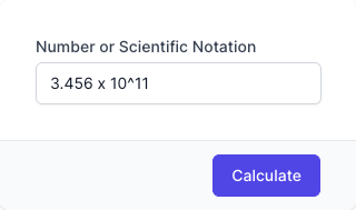 Scientific Notation Converter Input Form