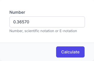 Sig Fig Calculator Input Form