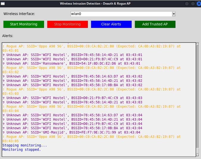 GitHub - public0x/wireless-network-ids: Real-time Wireless Network ...