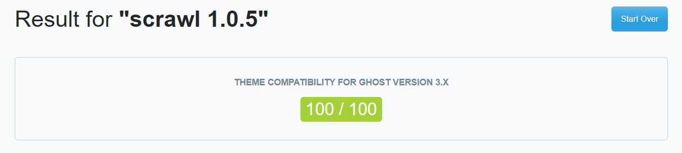 Scrawl 1.0.5 compatibility test result