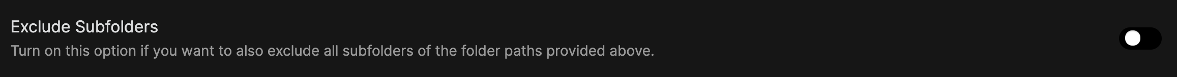 exclude-subfolders