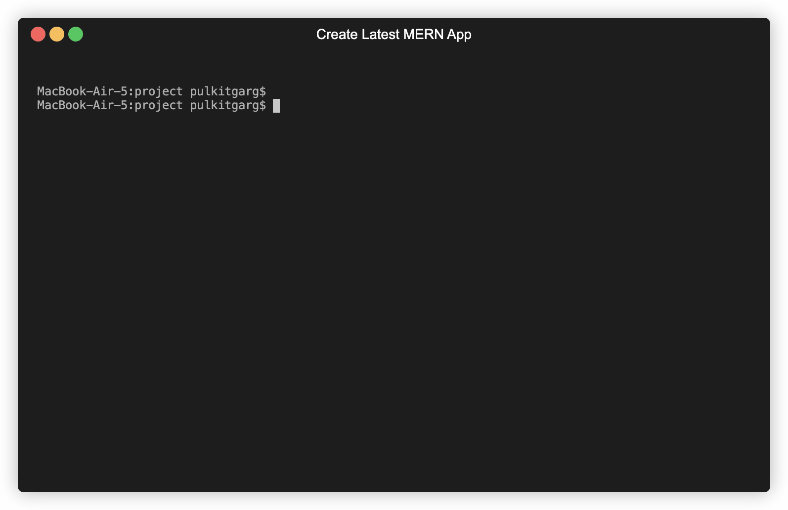 create-latest-mern-app CLI demo
