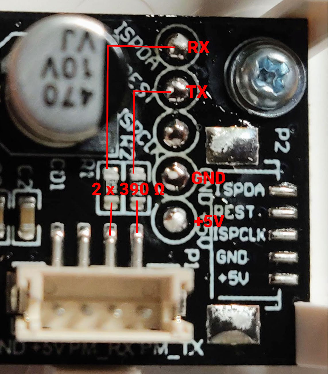 LED Board Debug Connector