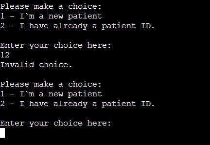 Invalid choices