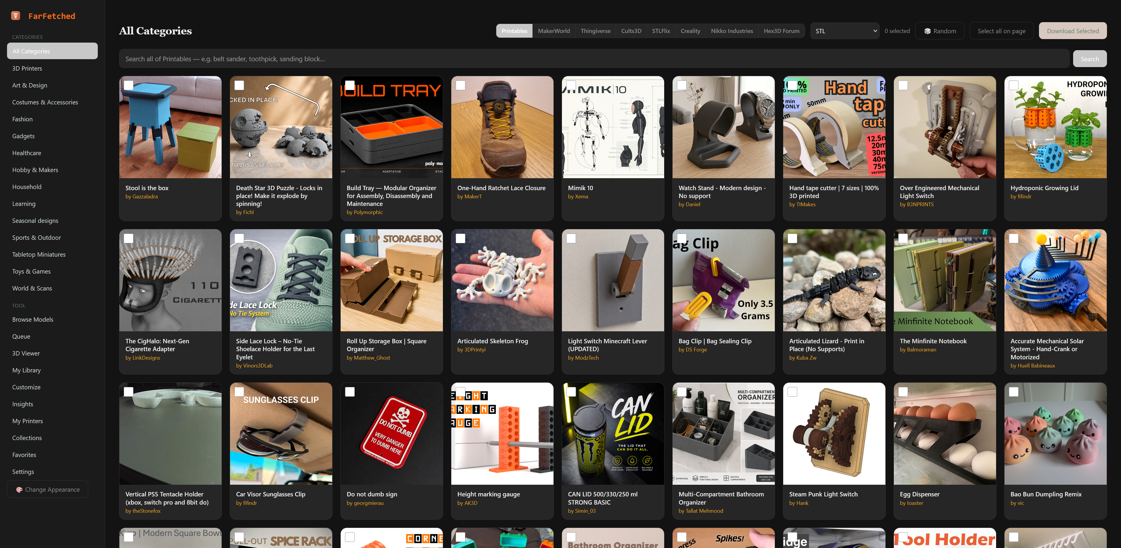 FarFetched — browse models from multiple sources