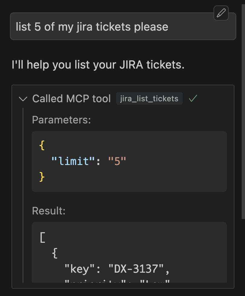 MCP Server Response