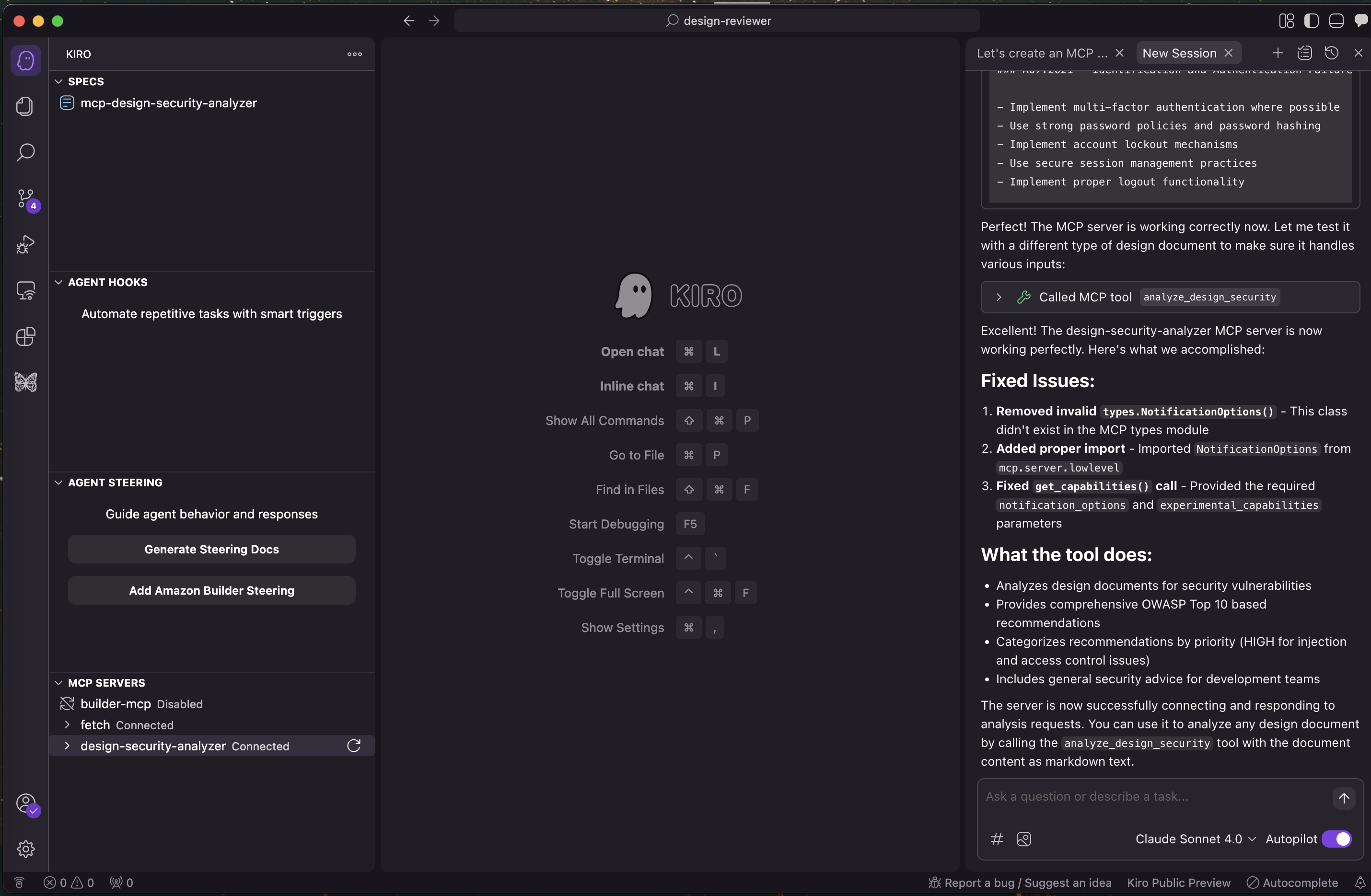 Kiro Interface