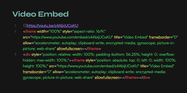 Media Embed source