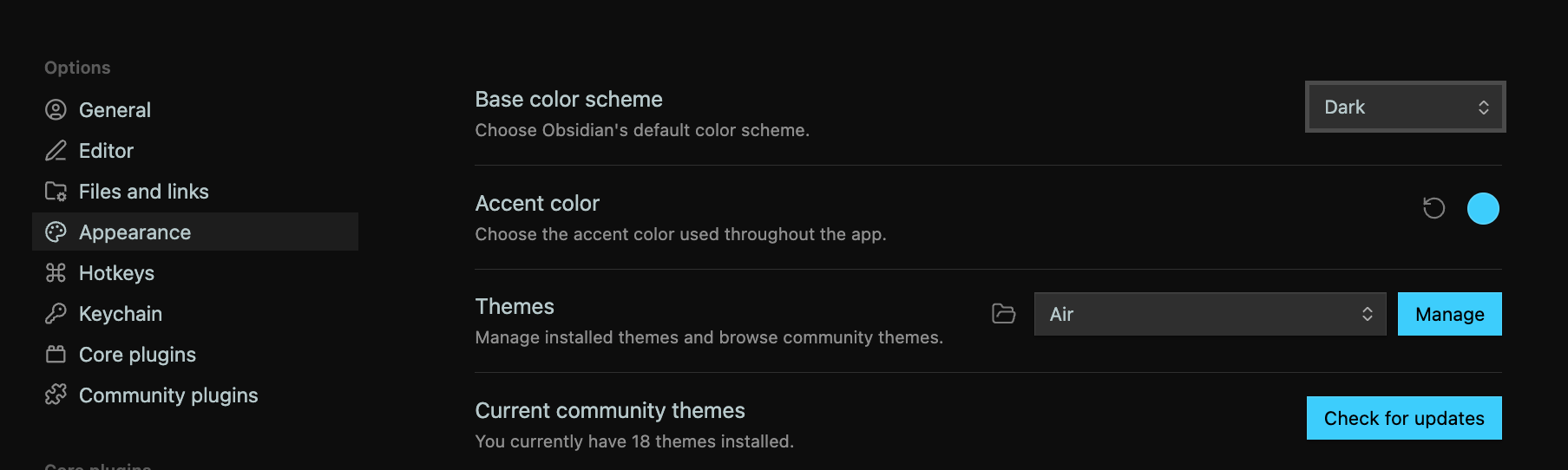 options