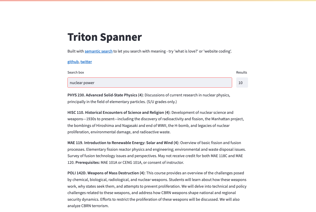 Triton Spanner Page