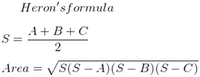 Heron's formula	