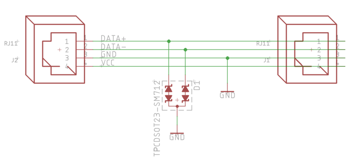 Diagram of ESD protection board.