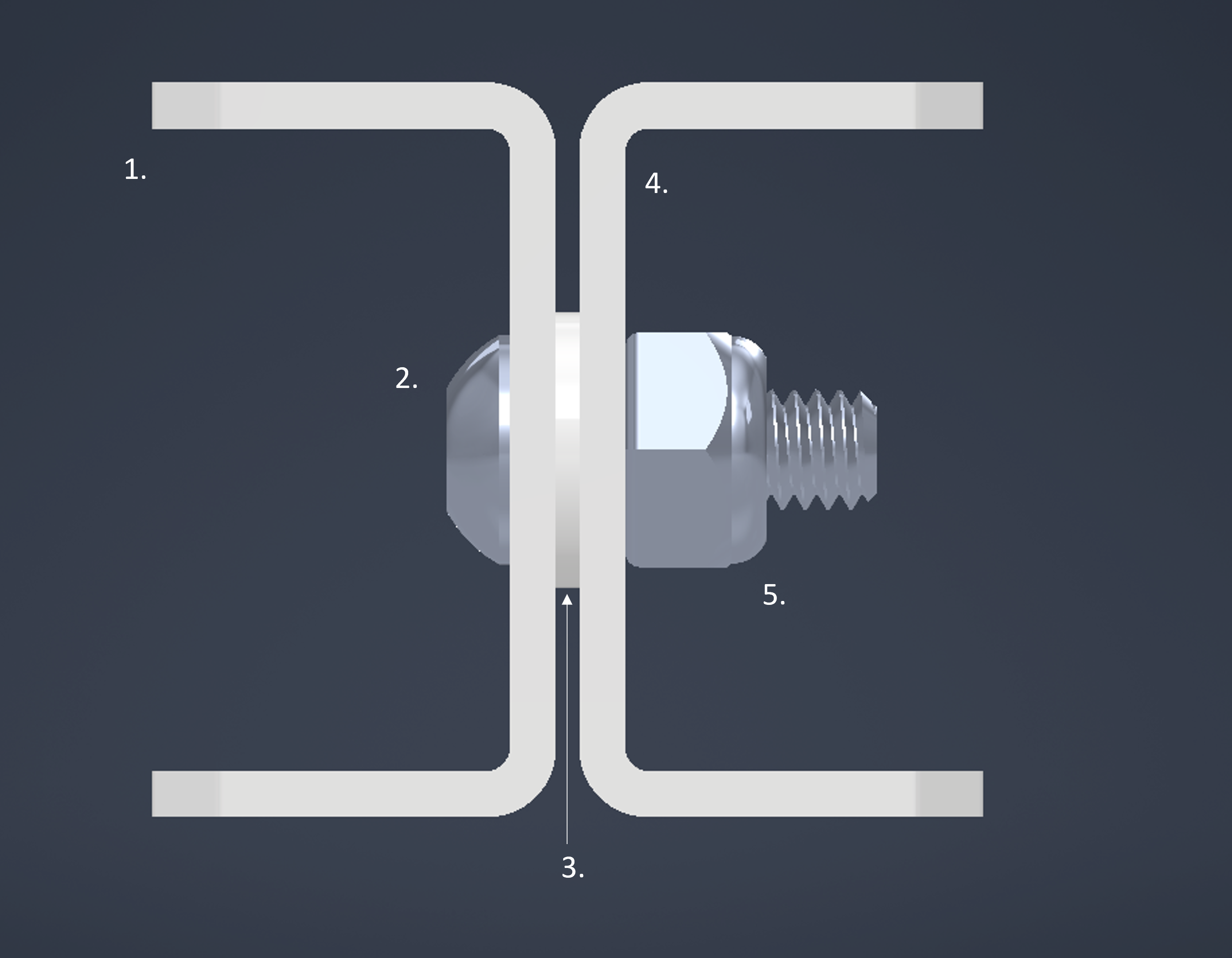 Model of a Compact Screw Joint in CAD