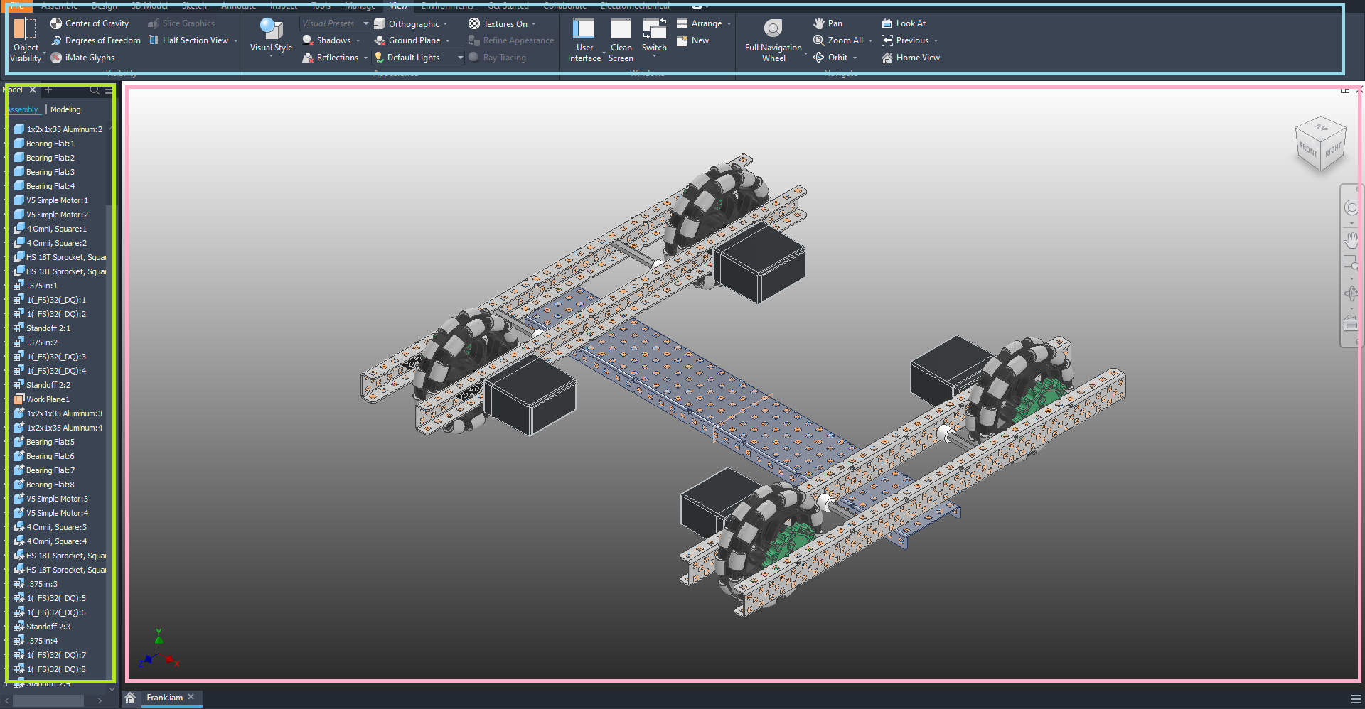 Naming Parts of the CAD