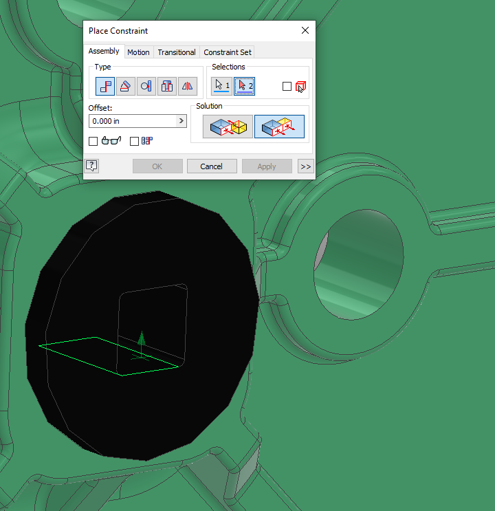 Flush Selection on Gear