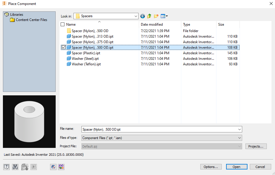 Spacers Folder