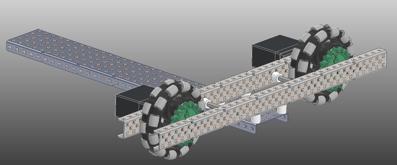 Completed Half of Drive with Spacers