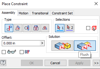 Flush Constraint Selection