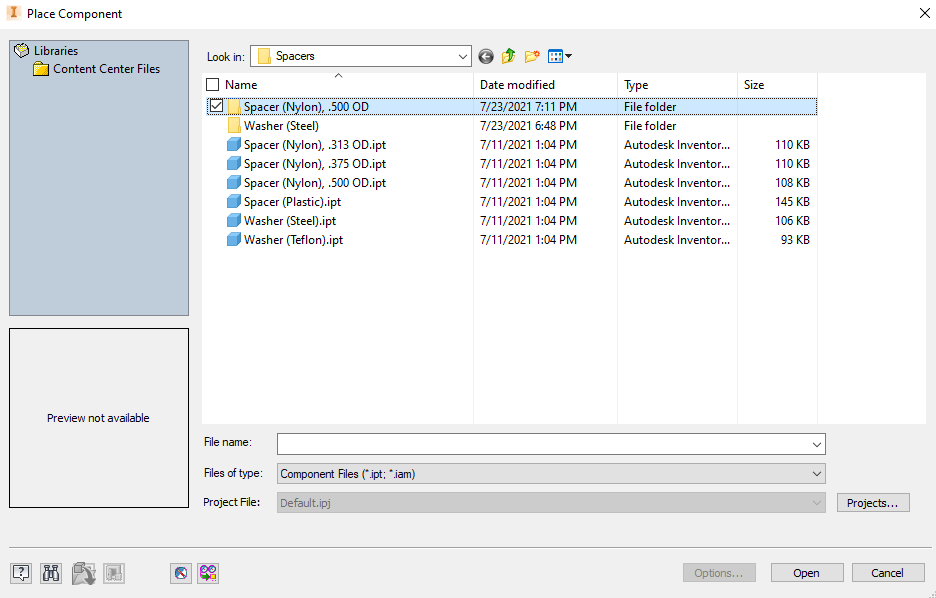 Spacers Folder